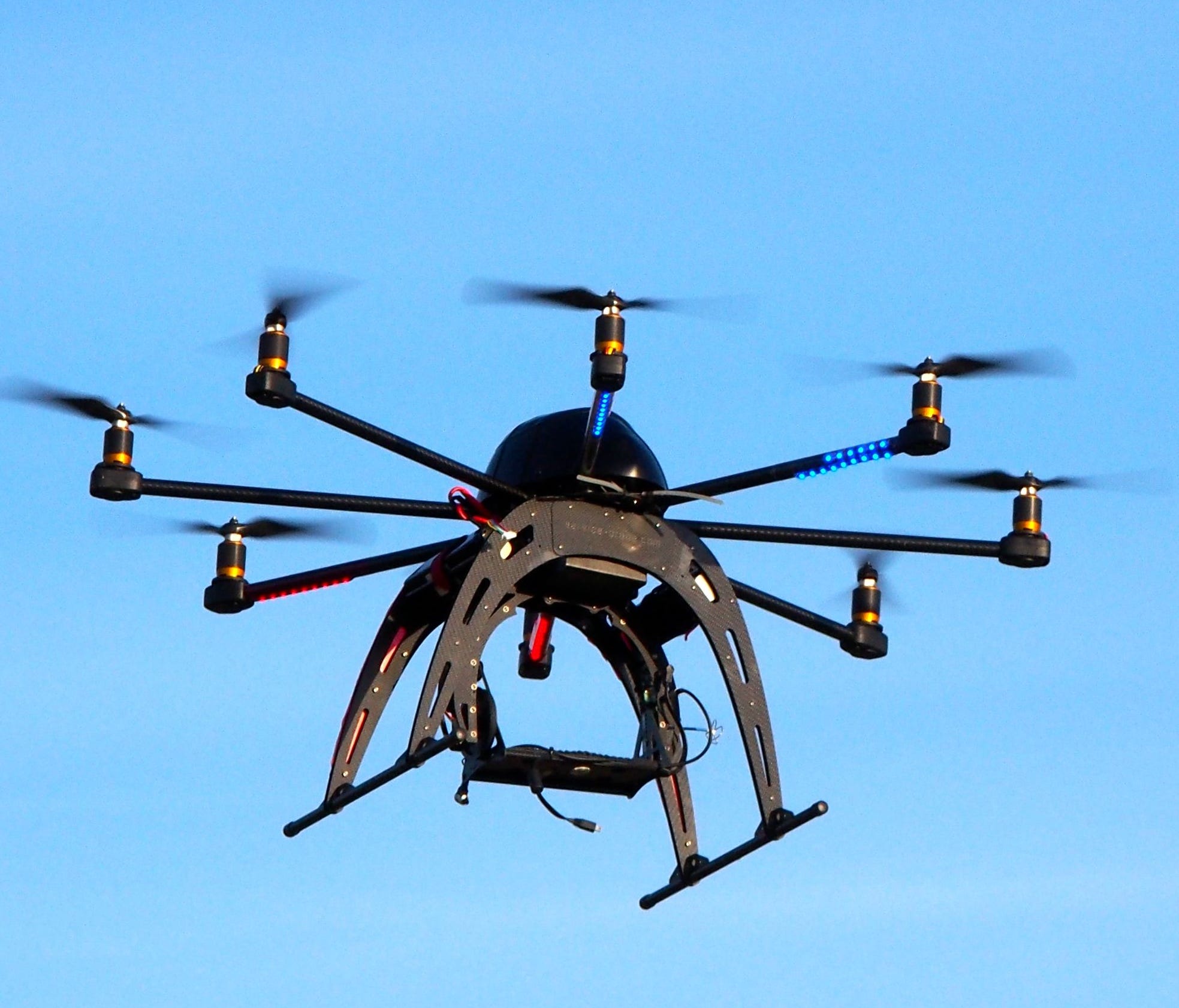 They were using a drone for something very naughty.