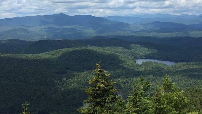 The view from Pharaoh Mountain outside Schroon Lake, New York.