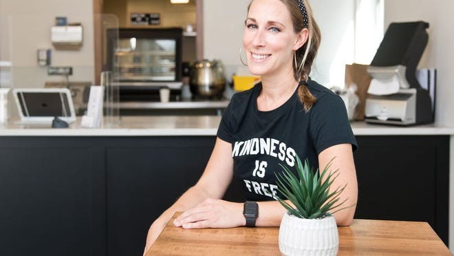 Rebekah Hatzifotinos opened Basic Biscuits, Kindness, Coffee in August 2020