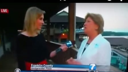 Shots rang out seconds after this live interview by a WDBJ crew n Franklin County, Va.