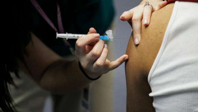 
Indiana law requires children entering kindergarten or first grade to be vaccinated for diphtheria, tetanus, pertussis, measles, mumps, rubella, polio, hepatitis B and chickenpox. Some of those immunizations are combined into single shots with multiple doses.
