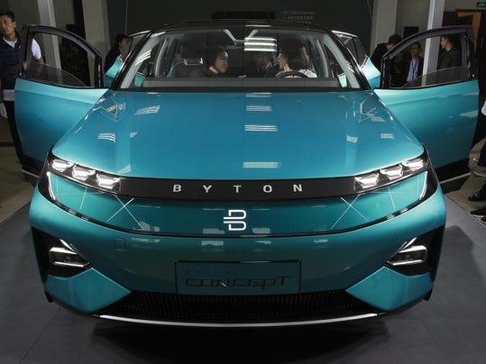 China auto show highlights industry's electric ambition