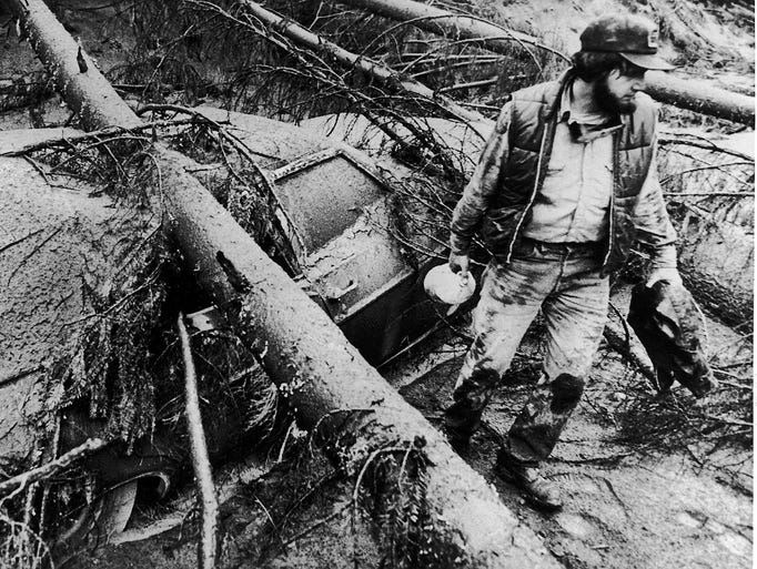 Pictures from the 1980 Mount St. Helens eruption