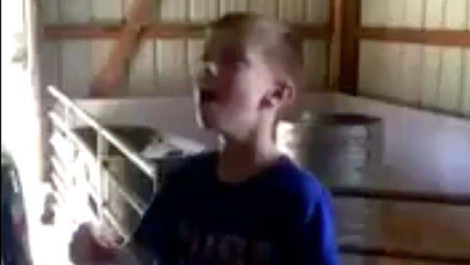 A video of this young Cubs fan Kolt has gone viral.