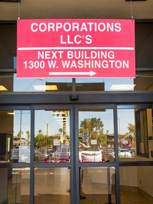 The Arizona Corporation Commission office in Phoenix. A whistleblower in February raised eyebrows in political circles when he reported a former utility regulator had frequent "secret" meetings with the chief executive of Arizona Public Service Co., the biggest company regulated by the state.