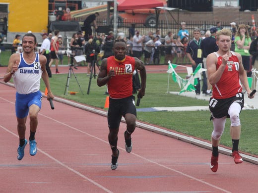 Purcell Marian's Nylan Mosley sprints to the finish