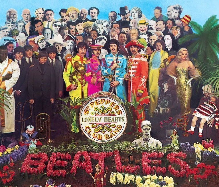 The cover of the Beatles' album 