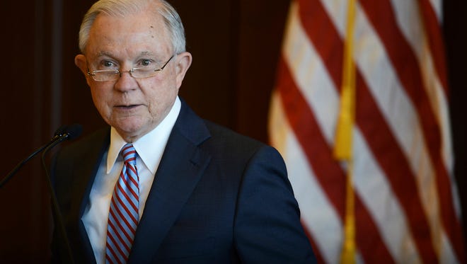 U.S. Attorney General Jeff Sessions speaks on immigration policy and law enforcement actions at Lackawanna College in downtown Scranton, Pa., on Friday, June 15, 2018.