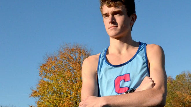 Saugatuck's Max Sharnas is The Holland Sentinel Boys Cross Country Runner of the Year.