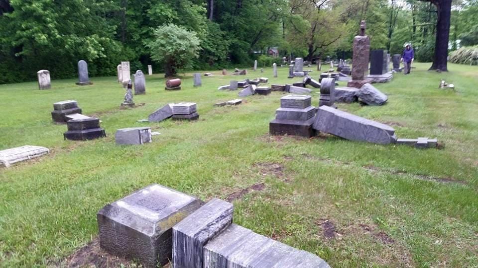 Ira Township Cemeteries Attacked