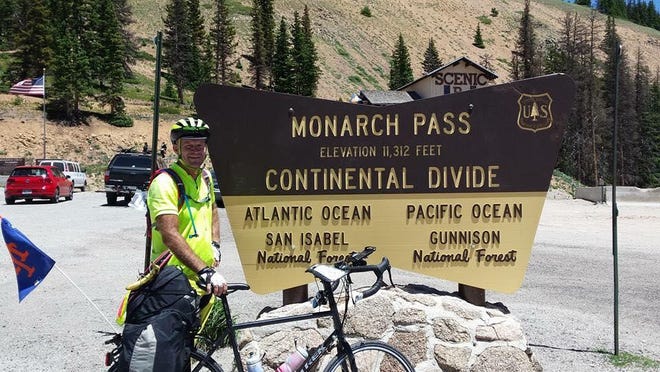 Kevin Record at the peak of the Continental Divide in San Isabel National Forest, part of Colorado’s Rocky Mountains.