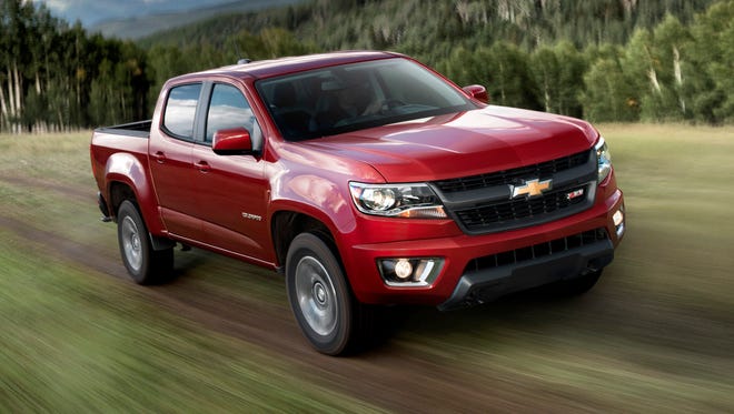 The all-new 2015 Chevrolet Colorado Z71 pickup truck going on sale now.