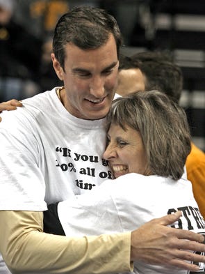 From 2013: Patty Street hugs former Iowa basketball