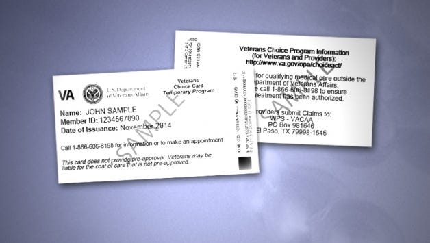 VA on Monday began mailing Veterans Choice Cards to vets waiting more than 30 days for health care. The card will enable them to get non-VA care.