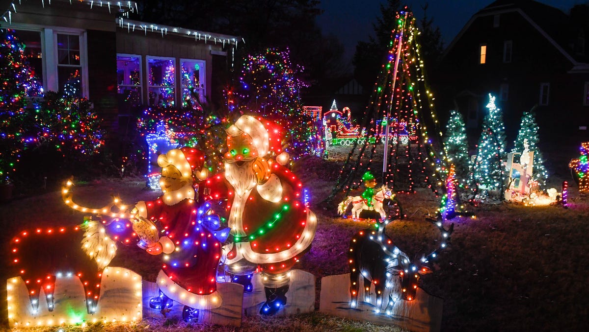 Christmas Lights in Evansville