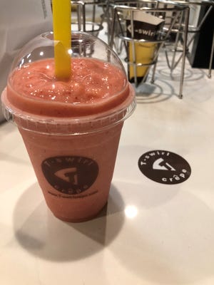 T-swirl Slushes are fruity, fun frozen juice drinks at T-swirl Crepe locations.
