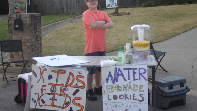 Legend Turpin decided to start a lemonade stand when he heard about the lack of funds for kids participating in Shop with a Cop.