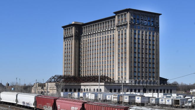 The old Michigan Central train station in Detroit on March 19, 2018.