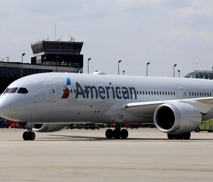 American Airlines' first Boeing 787 Dreamliner prepares to depart Chicago's O'Hare International Airport on May 7. American joined United as the only U.S. airlines using the plane, which the airline hopes will appeal to passengers and open new, profi