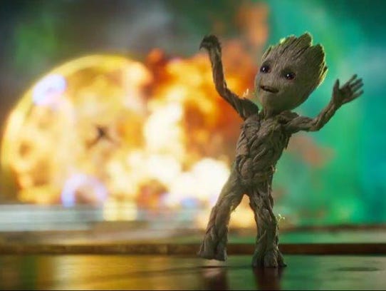 Groot, there it is: Baby Groot's dance moves are anything