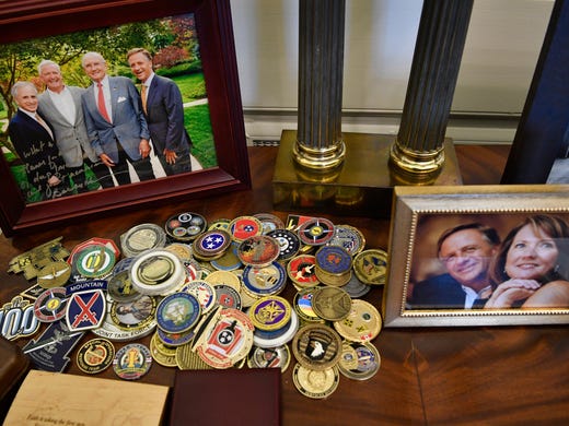  Gov. Bill Haslam's private office is decorated with