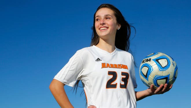 Olivia Geswein of Harrison High School is the 2016 J&C Soccer Player of the Year.