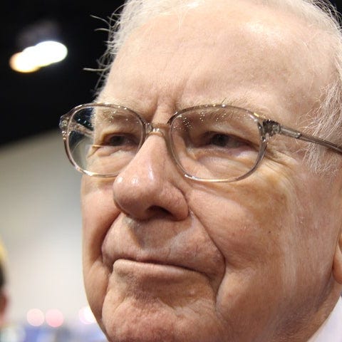 Close up photo of Warren Buffett.