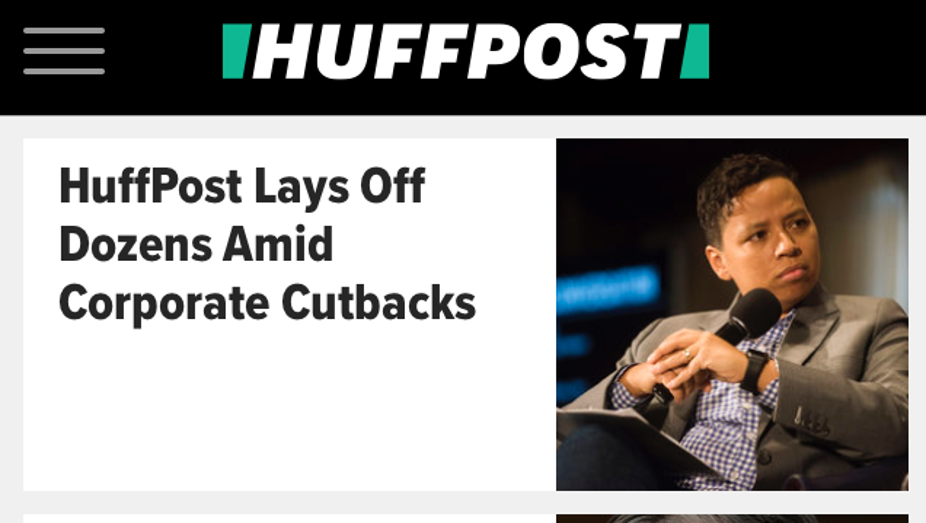 AOL's HuffPost hit by layoffs in wake of Verizon's post ...