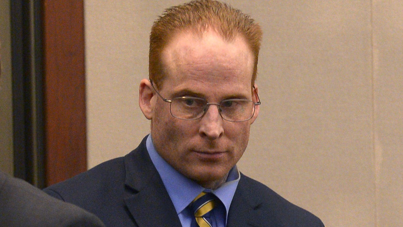 Eric Millerberg enters the courtroom during his trial, on Feb. 