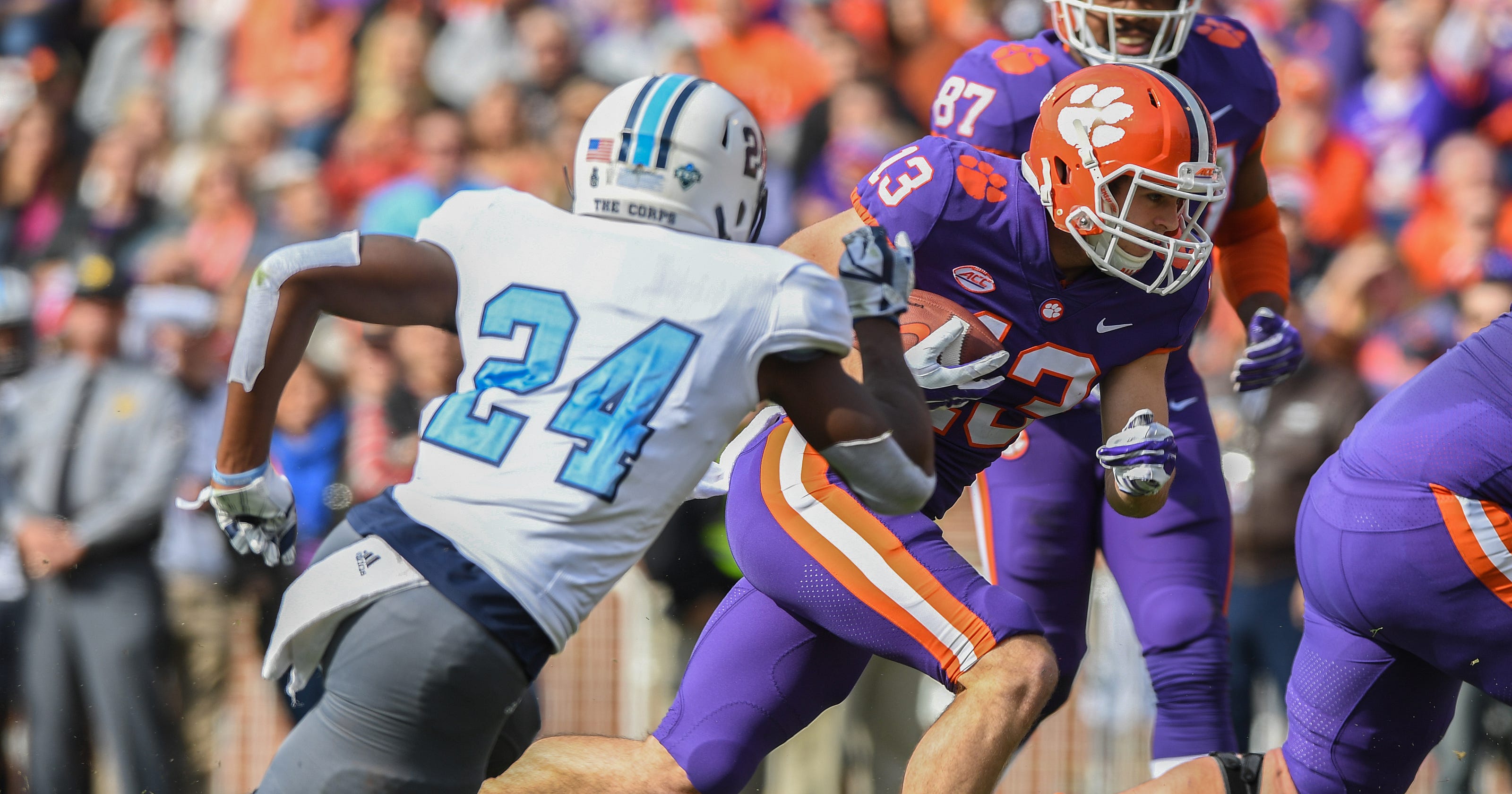Clemson players turn attention to rivalry game at South Carolina