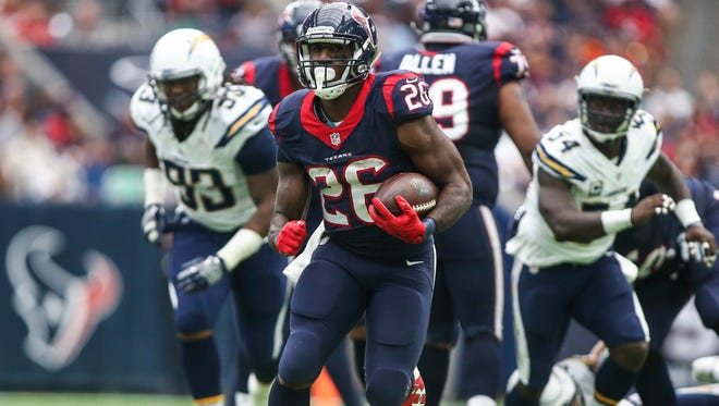 An ankle injury to Lamar Miller further depletes the Texans’ run game.