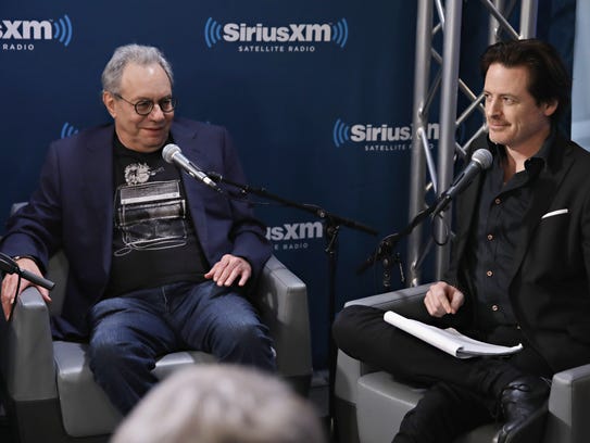 Lewis Black (left) appeared with John Fugelsang  to
