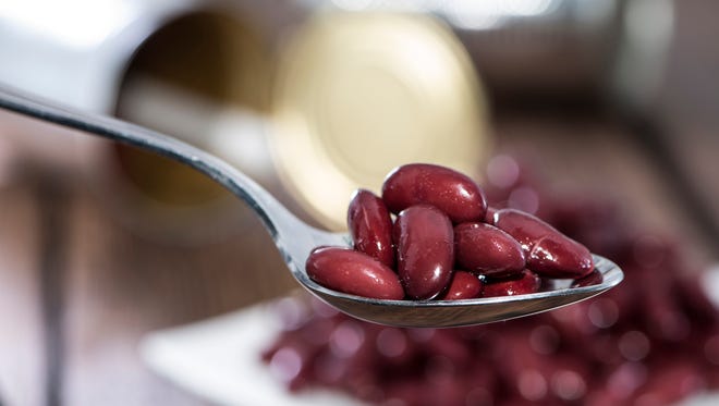 Canned beans are a good protein substitute.