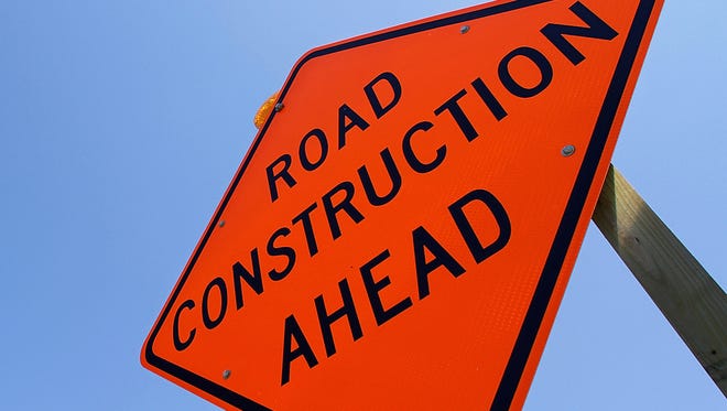 A road construction sign is shown in this file photo.