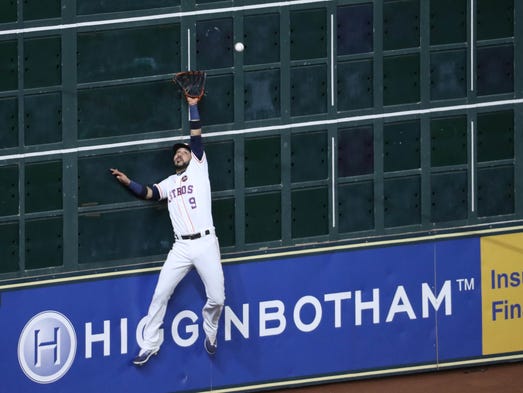 Game 5 at Minute Maid Park: Houston Astros left fielder