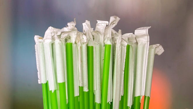The town of Fort Myers Beach is considering banning the retail sale of plastic drinking straws within its boundaries. This would include a prohibition for use by town restaurants. Plastic drinking straws don't degrade quickly, and are considered an environmental threat. The Lani Kai hotel already has switched to wax-coated paper straws. It is not always easy to find straw litter on the beach but the bright green color makes them easy to sport for quick pick up even in the dark. 
