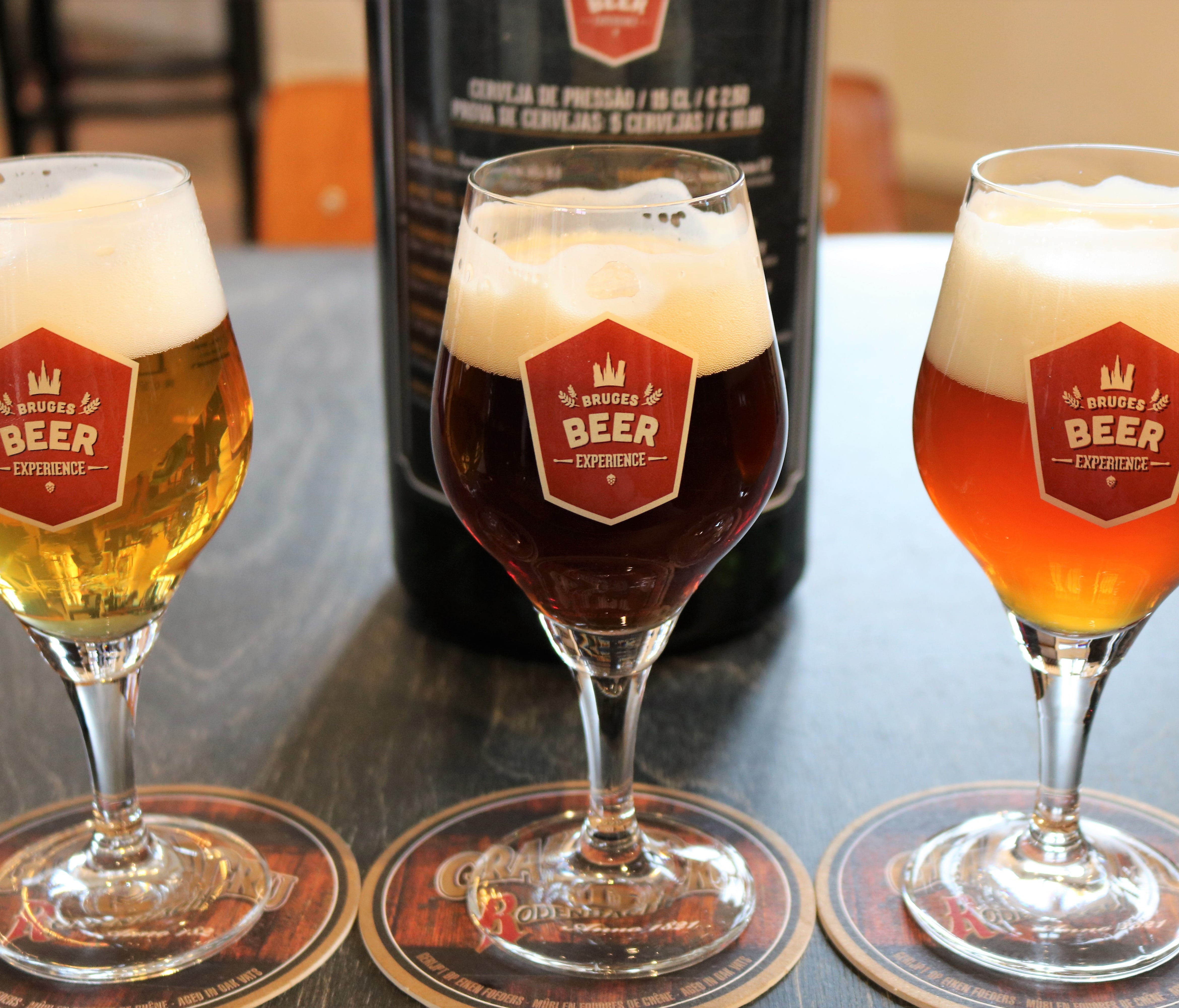 Tickets optionally include a flight of three beers, from a selection of a dozen on draft. The beers offered represent a broad range of styles which the museum explores.