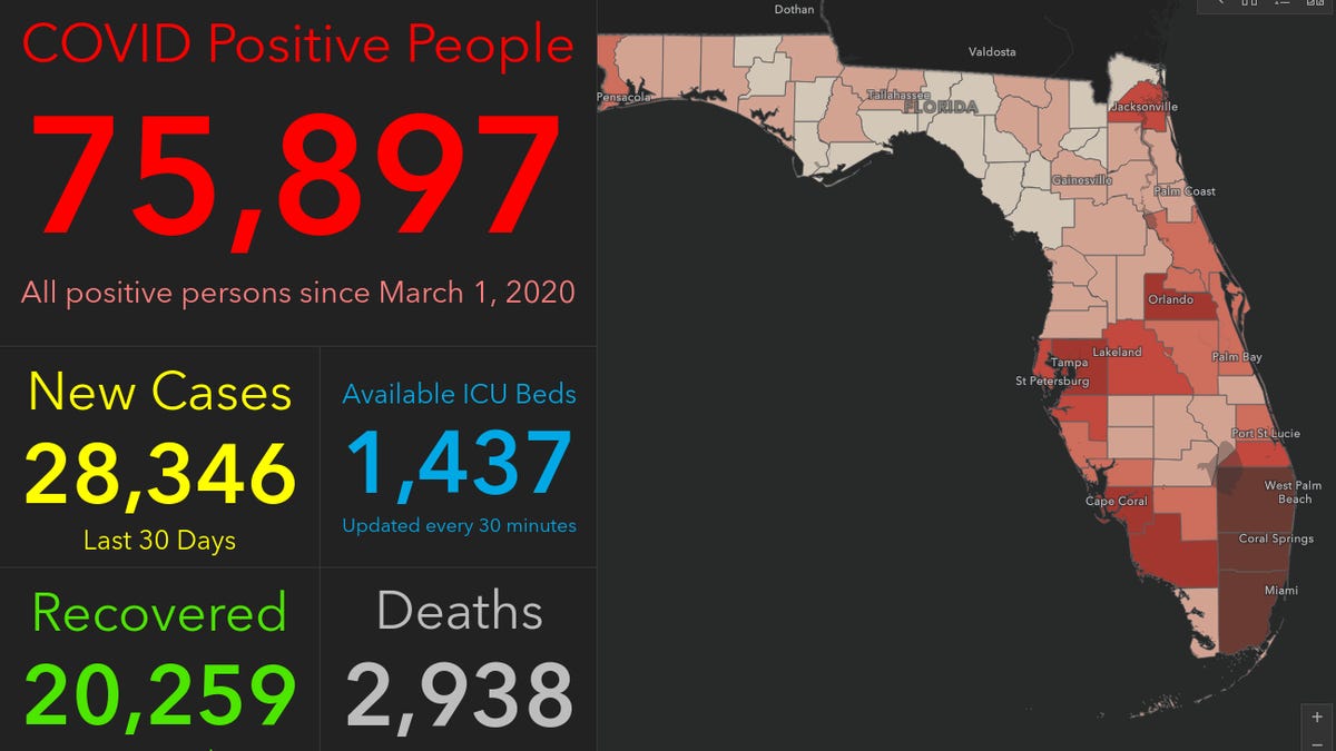 Fired Scientist Builds Dashboard Showing More Florida Covid 19 Cases