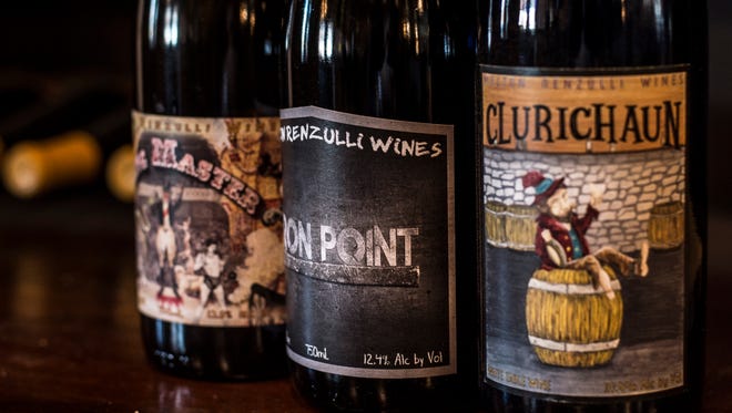The Cordial Cork, 911 N. E St., will feature more than 100 wines, including those from Melton Renzulli Wines, including these wines, displayed on Friday, March 2, 2018.