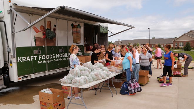 The Food Finders' mobile pantry scheduled for Monday has been rescheduled for 11 a.m. Thursday at the parking lot of the Journal & Courier, 823 Park East Blvd.