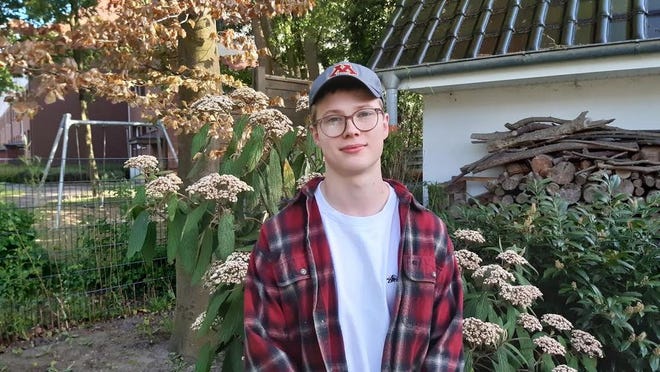Bennett Vollbehr, an exchange student at Redwood Valley High School during the 2017-18 school year, is adjusting to life's many changes in Germany.