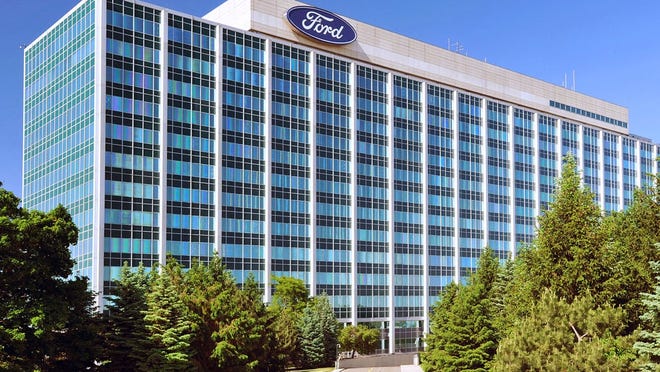 Ford's world headquarters building in Dearborn, Michigan.