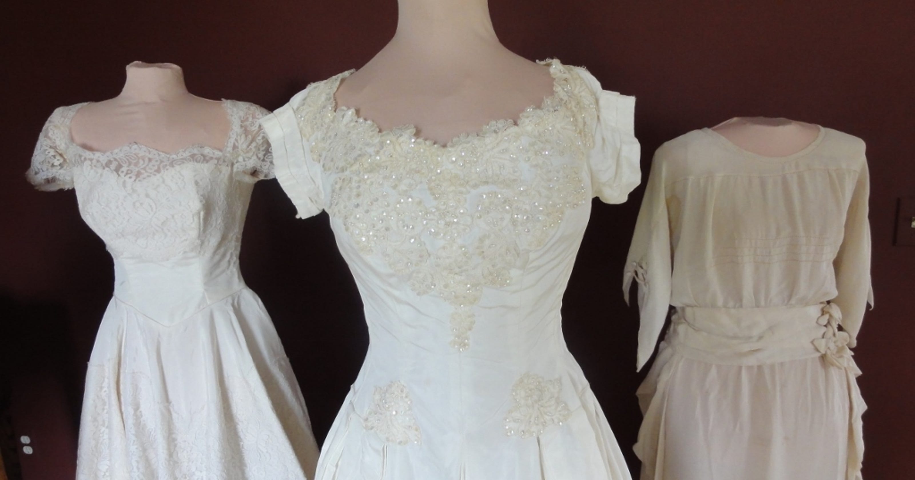 Historical wedding dresses showcased at Mendon church