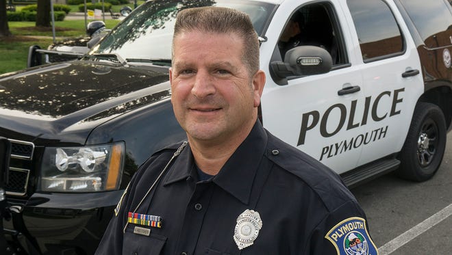 Tony Angelosanto is Plymouth's Police Officer of the Year.