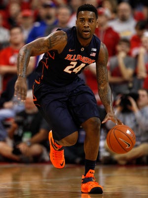 Illinois' Rayvonte Rice is out indefinitely with a hand fracture.