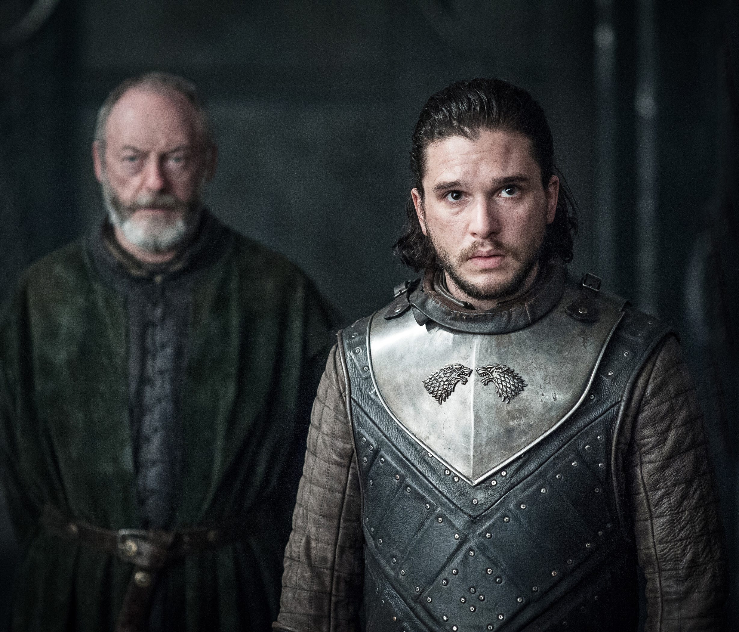 Davos and Jon in 'Game of Thrones' Season 7 Episode 3.