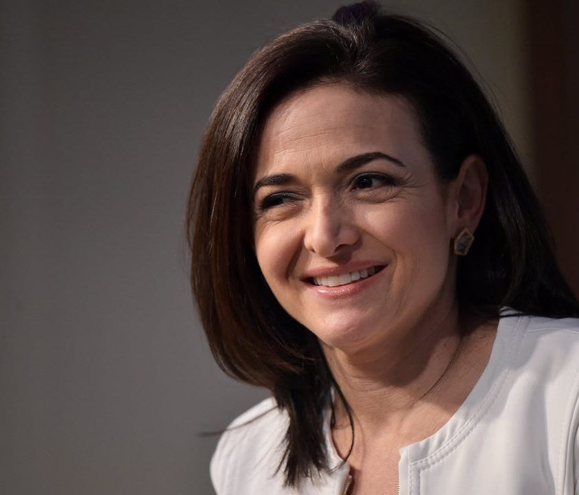 Facebook chief operating officer Sheryl Sandberg