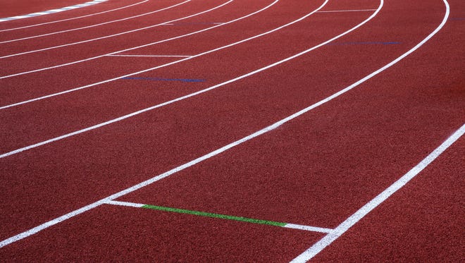 Running track, abstract, texture, background.