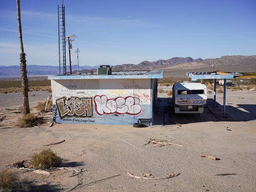 This used to be a gas station, off Route 15 near Las