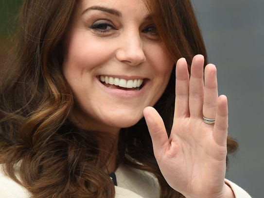Duchess Kate of Cambridge in one of her last public